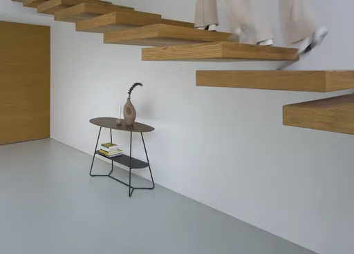 Konsolentisch Fano - BHT ca. 120x75x45 cm, HPL, Graubraun