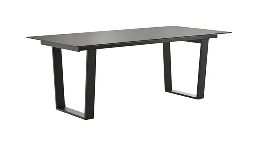 Esstisch Dinner - verlängerbar, LB ca. 200x95 cm, Kunststoff, Dunkelgrau