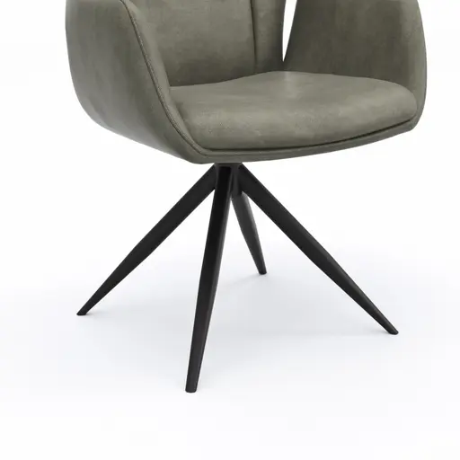 Armlehnstuhl Dalyan - drehbar, Stoff, Grau