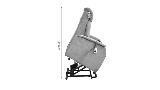 TV-Sessel MARIN - Aufstehhilfe, Relaxfunktion, Leder, Dunkelbraun