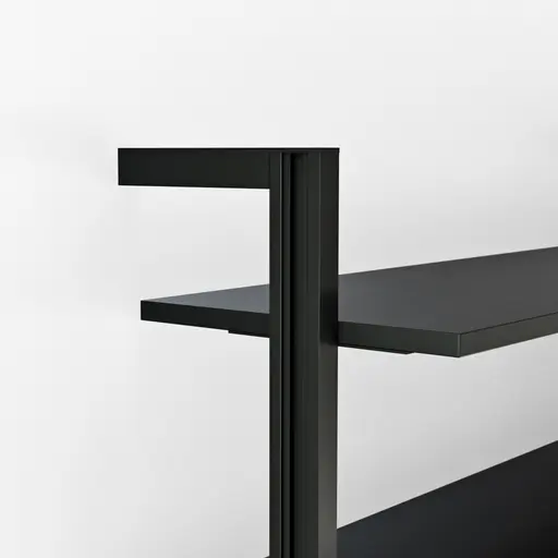 Regal Edge - B ca. 283 cm, Lack, Schwarz