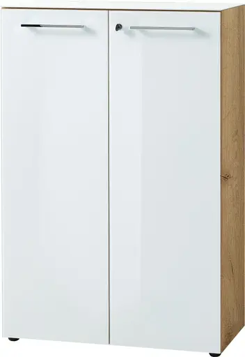 Aktenschrank GWEN - B/H/T ca. 80x120x37 cm, Eiche Dekor