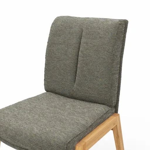 Stuhl Flore 2 - Stoff, Graugrün