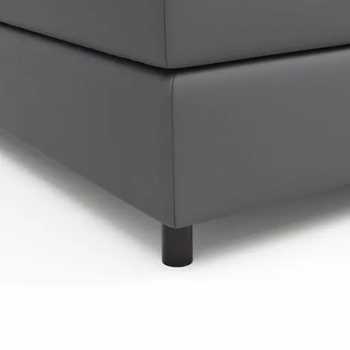 Boxspringbett Hatu - Liegefläche ca. 180x200 cm, Stoff, Anthrazit