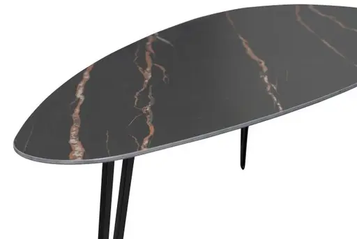 Couchtisch - 2er Set, Stein, Dunkel