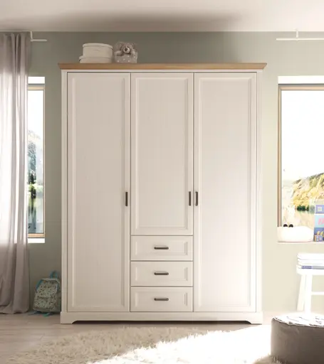 Kleiderschrank - B ca. 164 cm, Anderson Pine Nachbildung, Artisan Eiche Nachbildung