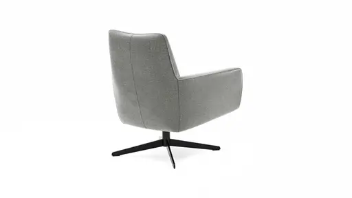 Drehsessel Matina - Größe L, Stoff, Hellgrau