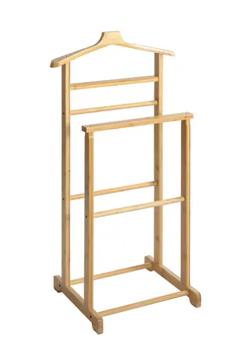 Herrendiener - B/H/T ca. 48x97x36 cm, Bambus naturbelassen