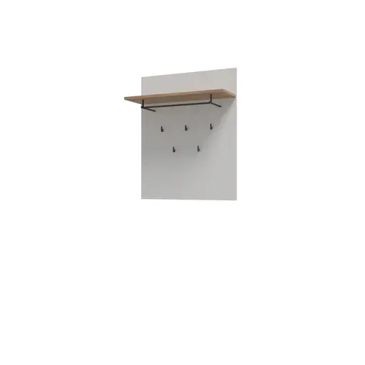 Garderobenkombination FELLIAN- B ca. 240 cm, Weiß, Eiche Dekor