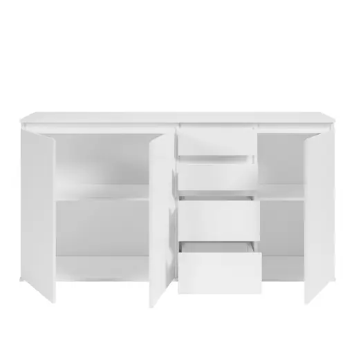 Kommode - B ca. 160 cm, Weiß