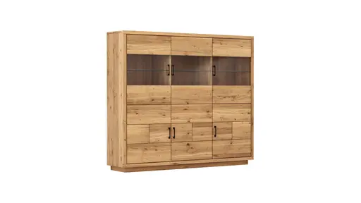 Highboard Hartford - BHT ca. 188x162x40 cm, Eiche massiv