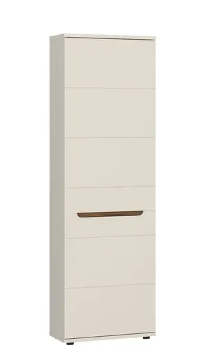 Garderobenschrank - B ca. 60 cm, Kaschmir, Nussbaum Nachbildung