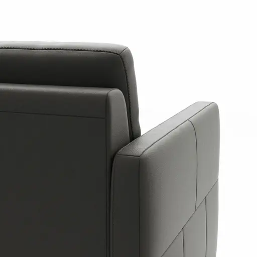 Sessel Arima - Leder, Anthrazit