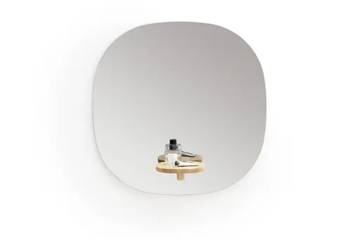 Spiegel Signe - ca. 75x75 cm, Parsolglas, Eiche