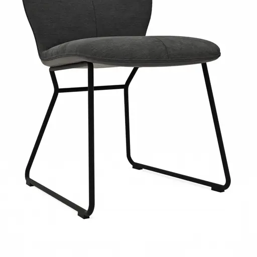 Stuhl Dinner - Stoff, Anthrazit