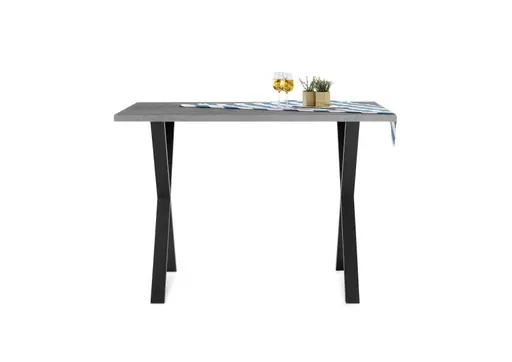 Bartresentisch - LB ca. 140x90 cm, Graphit, Schwarz