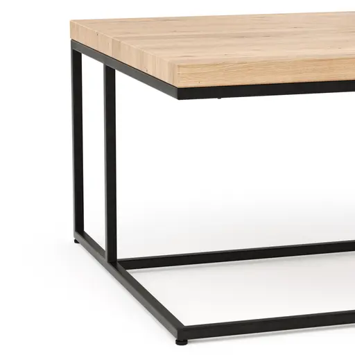 Couchtisch Farmingdale - LBH ca. 75x75x47 cm, Eiche massiv, legno