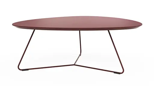 Couchtisch Fano - LBH ca. 87x78x33 cm, Fenix, Bordeaux