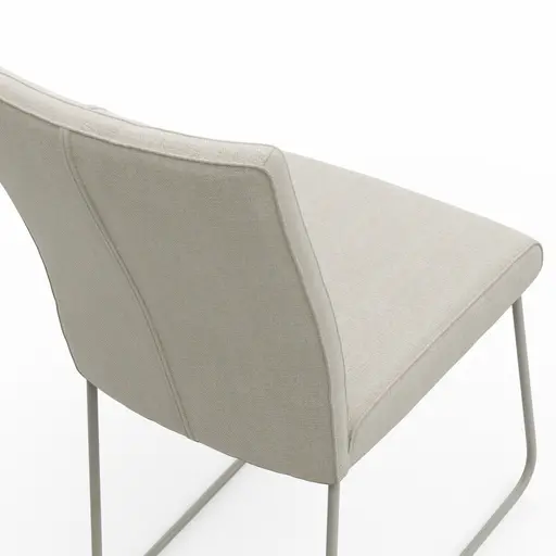 Stuhl Cosyra - Stoff, Natur