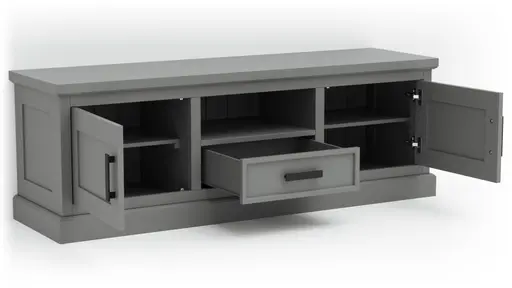 TV-Board Litchfield - Dark Grey, Non-Antique