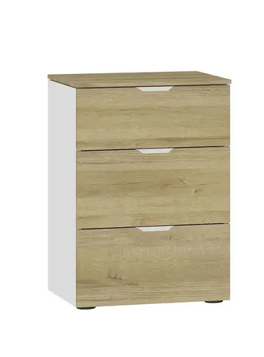 Nachtkommode JOIN IT- Eiche Dekor, Weiß