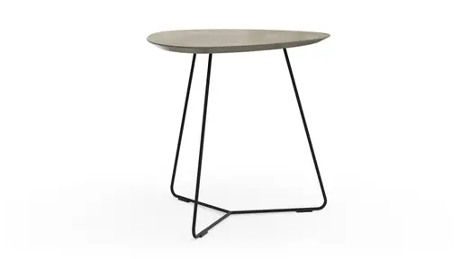 Ecktisch Fano - LBH ca. 59x50x50 cm, HPL Laminat, Grau