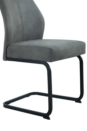 Freischwinger - Stoff, Vintage Anthrazit