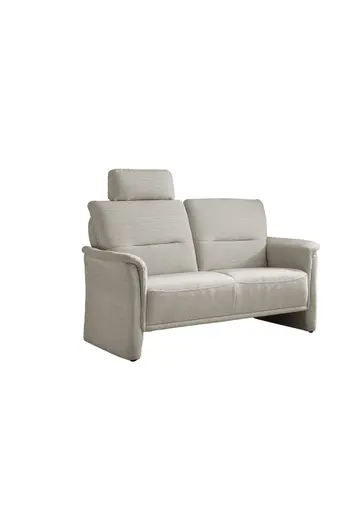 Sofa EM Melach - mit Kopfstütze, 2-Sitzer, Stoff, Natur