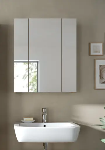 Spiegelschrank - B ca. 60 cm, Artisan Eiche Nachbildung