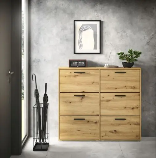 Schuhkipper - B ca. 116 cm, Artisan Eiche Nachbildung