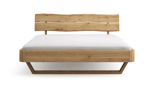 Bettgestell 1660 - Liegefläche ca. 180x200 cm, Wildeiche geölt, sandgestrahlt