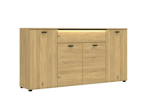 Sideboard - mit Beleuchtung, B ca. 174 cm, Gustavson Oak Nachbildung