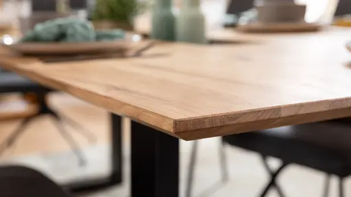 Esstisch Clifton - mit Einsätzen, LB ca. 220x100 cm, Wildeiche massiv, natur geölt