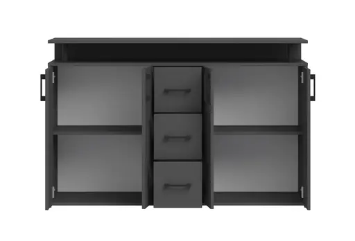 Highboard - B ca. 139 cm, Anthrazit