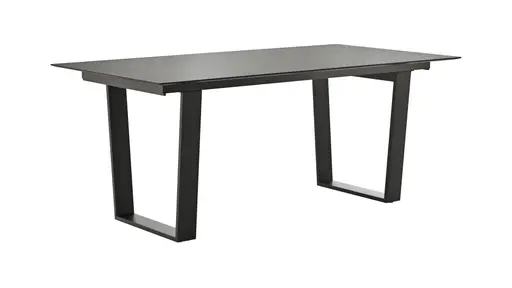 Esstisch Dinner - verlängerbar, LB ca. 180x95 cm, Kunststoff, Dunkelgrau