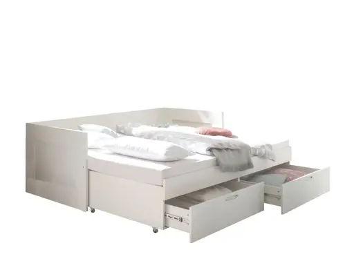 Funktionsbett- Liegefläche ca. 90x200 cm, Weiß