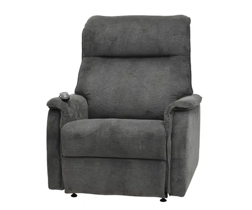 TV-Sessel MIKLAS - Aufstehhilfe, Relaxfunktion, Stoff, Grau