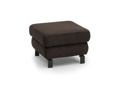 Hocker CALM PLUS 2.0 - BL ca. 66x66 cm, Stoff, Dunkelbraun