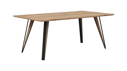 Esstisch Dinner - LB ca. 180x100 cm, Balkeneiche massiv
