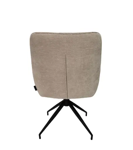 Armlehnstuhl MARYBEL - drehbar, Stoff, Latte Macchiato