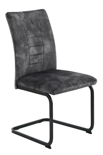 Freischwinger - Stoff, Vintage Anthrazit