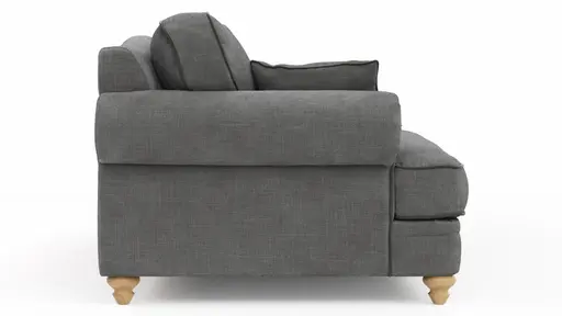 Sofa Mapleton - 3-Sitzer, Stoff, Anthrazit