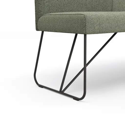 Bank Nashville - Breite ca. 200 cm, Stoff, Olivgrün