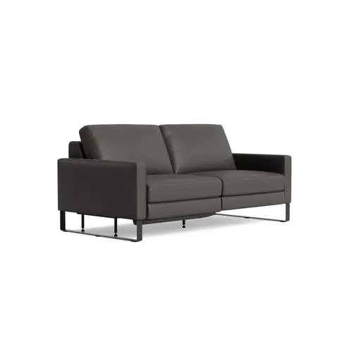 Sofa Enna - 3,5-Sitzer mit motorischer Relaxfunktion und Sitzvorzug, Leder, Dunkelbraun