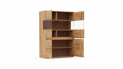 Highboard Hillsboro - Wildeiche natur, geölt