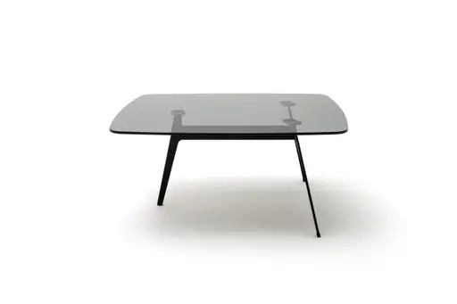 Couchtisch Susa - LBH ca. 90x70x40 cm, Rauchglas