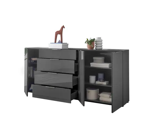 Sideboard- B ca. 226 cm, Anthrazit