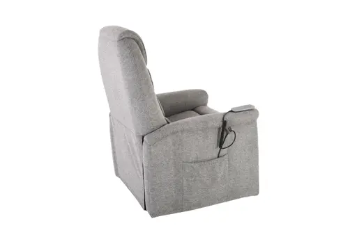 TV-Sessel MYRON - Aufstehhilfe, Relaxfunktion, Stoff, Grau