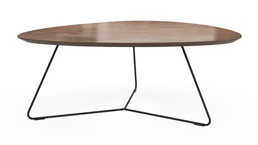 Couchtisch Fano - LBH ca. 96x86x38 cm, HPL Laminat, Bronze