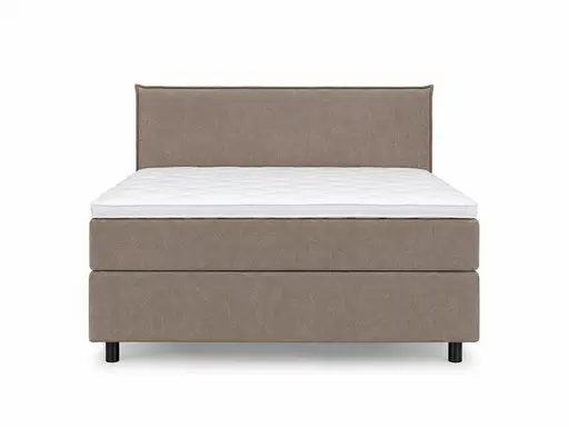  Boxspringbett Premium Line Board - Liegefläche ca. 180x200 cm, Stoff, Taupe